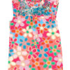 Pink Embroidered Detail Floral Print Ruffle Trim Tank Top - Image 14