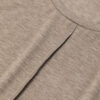 Light French Beige Center Seam Rolled Cuffs T-shirt Dress - Image 11