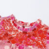 Pink Embroidered Detail Floral Print Ruffle Trim Tank Top - Image 26