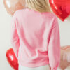 Pink LOVER Puff Print Drop Shoulder Pullover Sweatshirt - Image 12